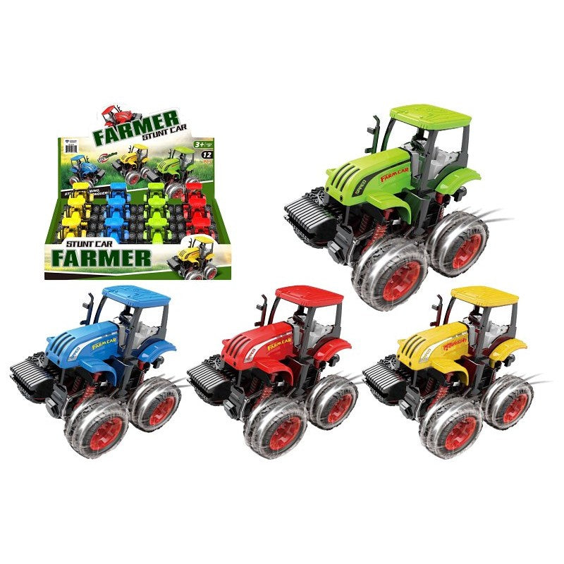 Diamond Visions TM-3634 Big Wheel Farm Tractor, Plastic (Pack of 12)