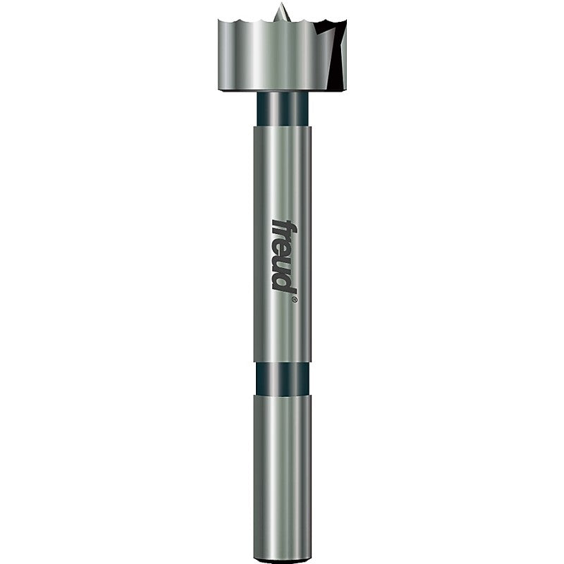 Freud Precision Shear PB-006 Forstner Bit, 7/8 in Dia, 3-1/2 in OAL, 3/8 in Dia Shank