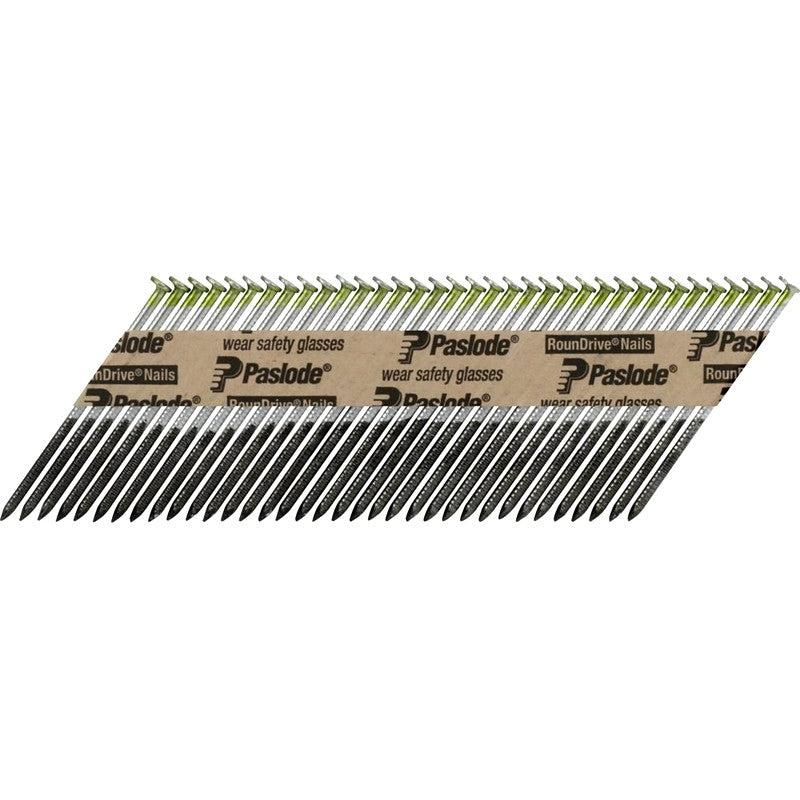 Paslode 650385 Framing Nail, 3 in L, Steel, Galvanized, Full-Round Head, Ring Shank
