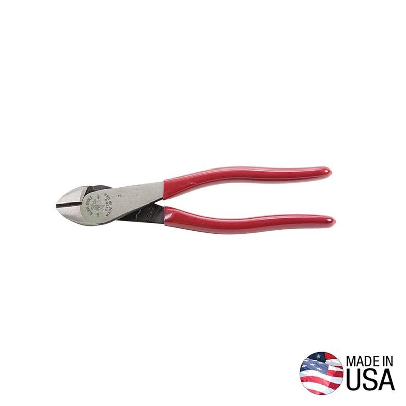 Klein Tools D228-8 Diagonal Cutting Plier, 8-1/16 in OAL, 1-3/16 in Cutting Capacity, Red Handle, Pistol-Grip Handle