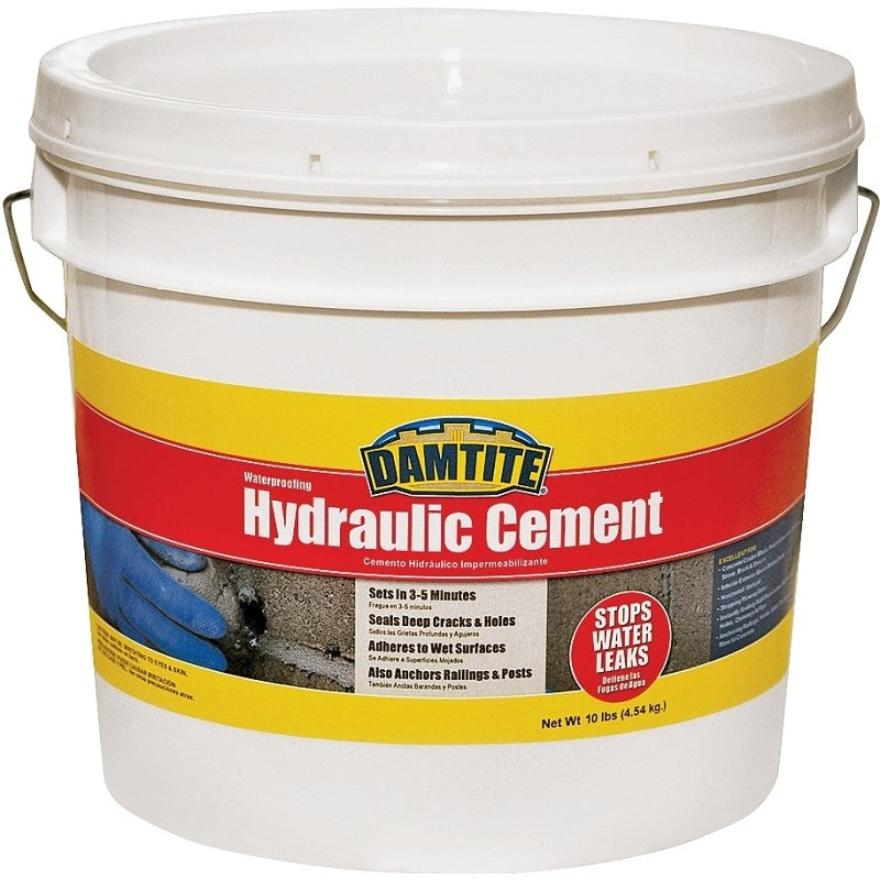 Damtite 07121 Hydraulic Cement, Powder, 10 lb Pail