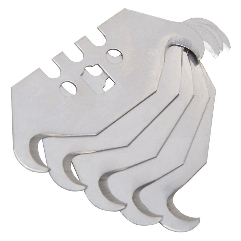 Vulcan JL-BD-01 Hook Knife Blade, 2 in L, SK5 Steel, Single Edge, 2-Point