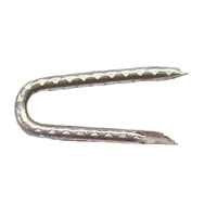 ProFIT 0050075 Fence Staple, 1/4 in W Crown, 9 ga, Galvanized