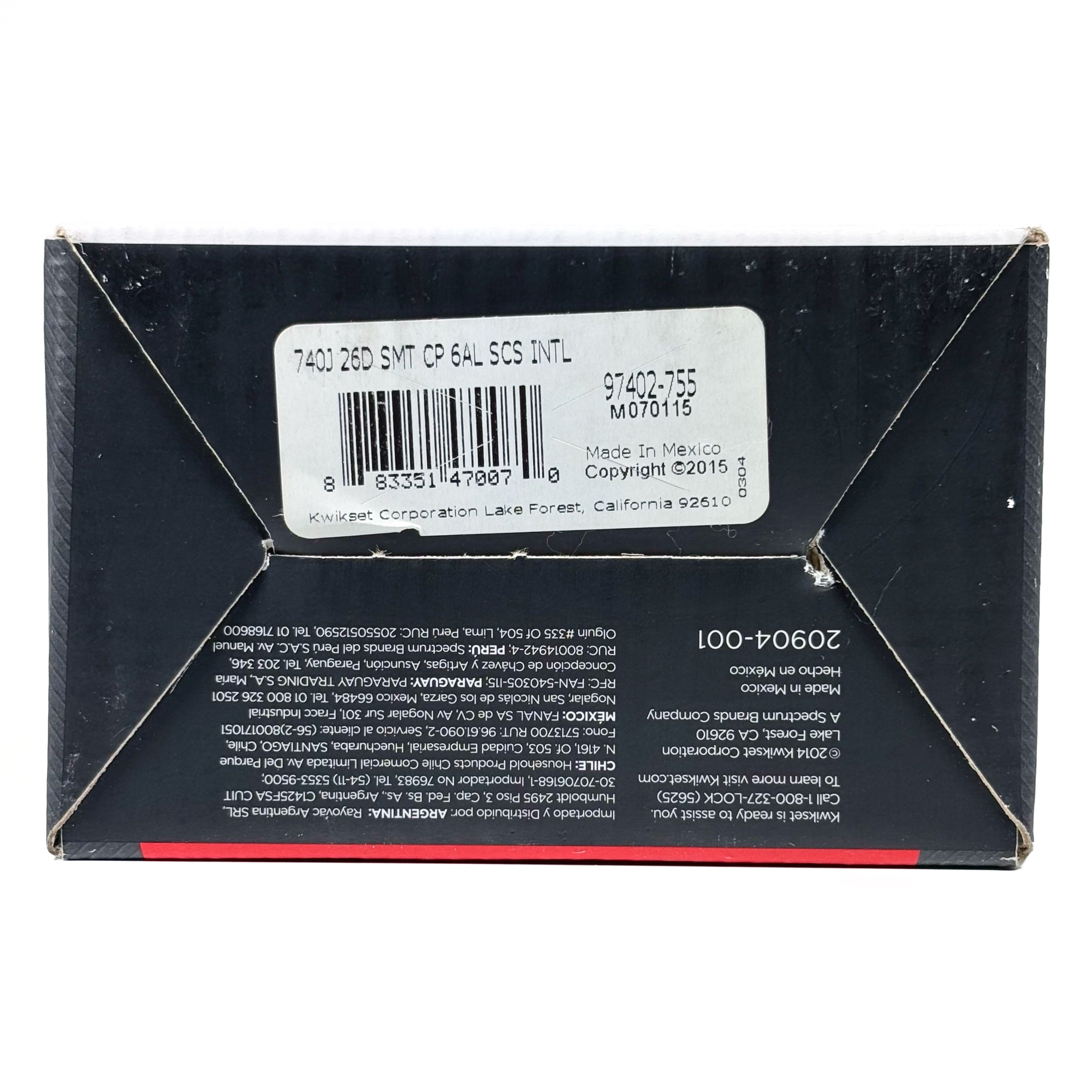 Keyed Entry Lockset Smartkey Satin Chrome