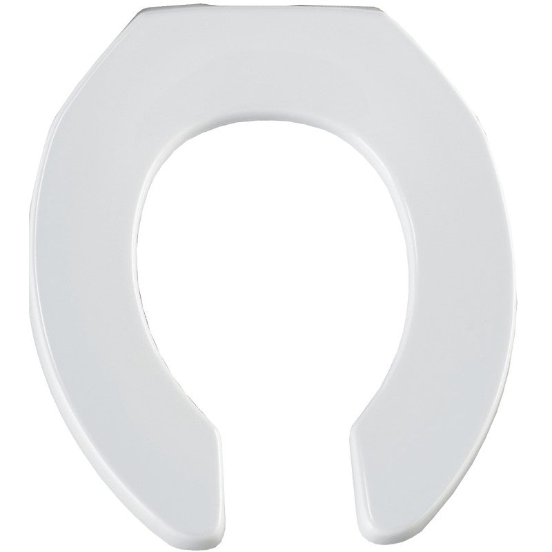 Bemis M955C-000 Toilet Seat, Round, Plastic, White, Sta-Tite Hinge