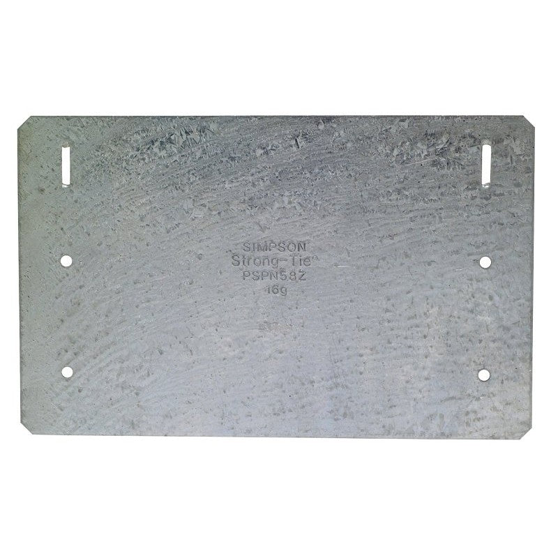 Simpson Strong-Tie PSPNZ PSPN58Z Protecting Shield Plate, 16 ga Gauge, Steel, ZMAX (Pack of 25)