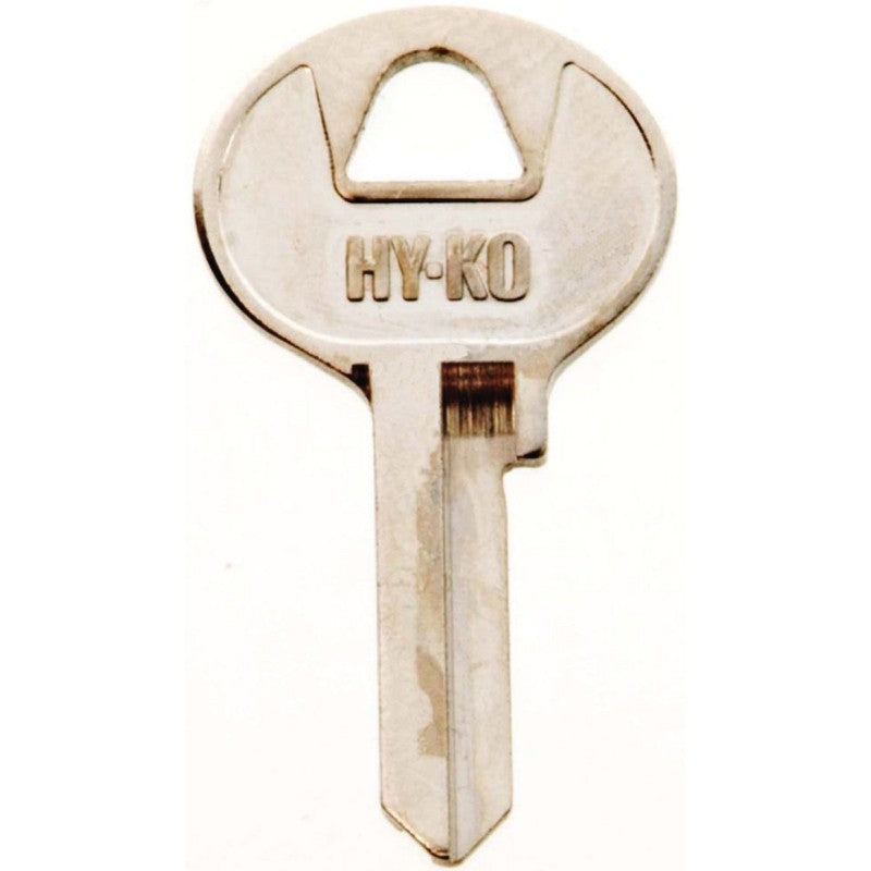 Hy-Ko 11010M2 Key Blank, Brass, Nickel, For: Master Cabinet, House Locks and Padlocks, M2 Key Number (Pack of 10)