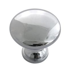 Laurey 59912 Cabinet Knob, 1.2 in Projection, Zinc, Polished Chrome