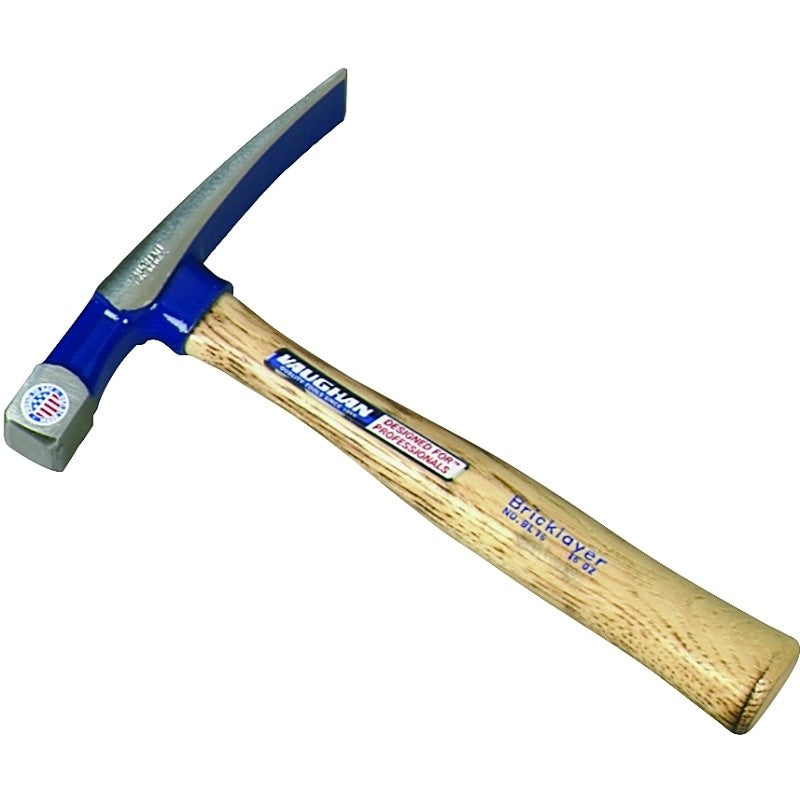 Vaughan BL16 Bricklayer Hammer, 16 oz Head, Square Head, HCS Head, 11 in OAL