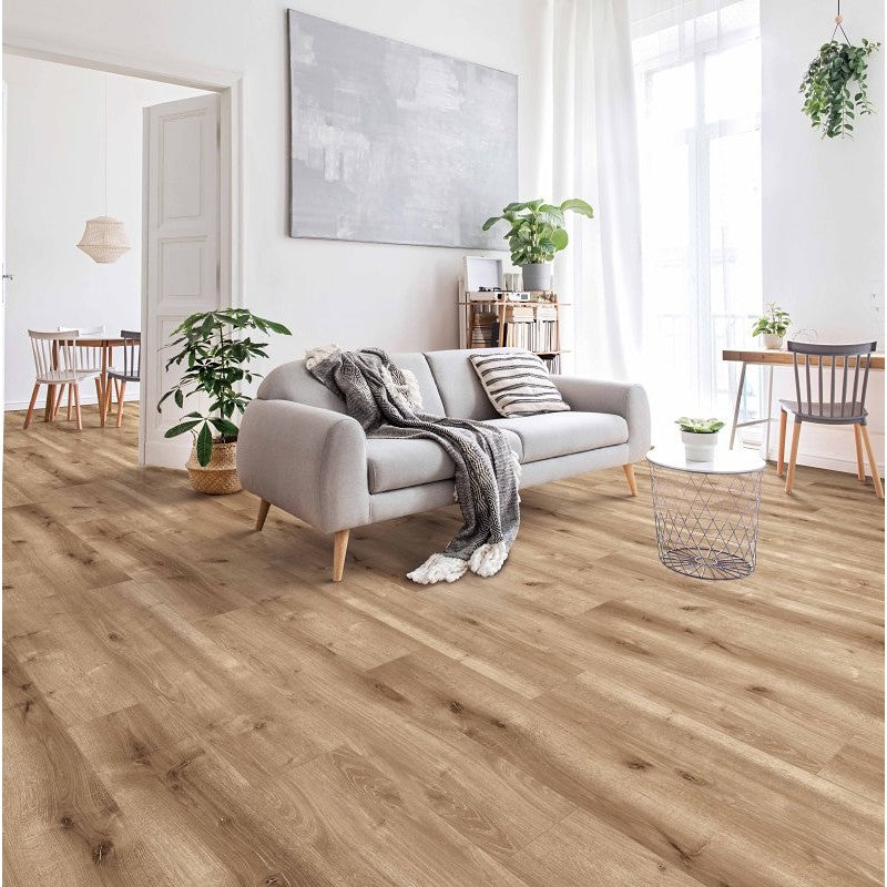 Healthier Choice Flooring HCL803C04 Laminate Flooring Plank, 4-Sided Bevel Profile, Wood, Laurel Ridge, 48 in L