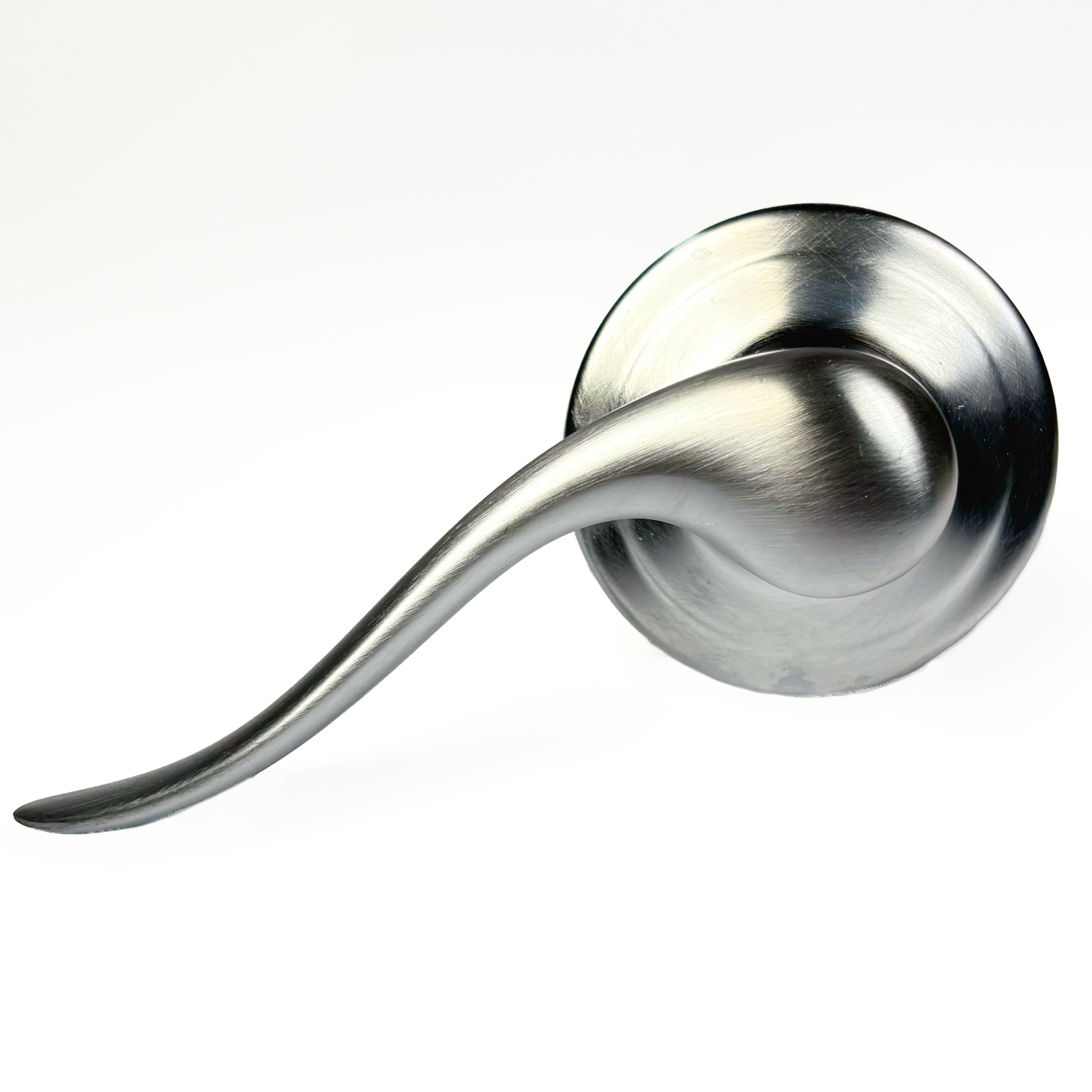 Hall and Closet Passage Leverset With a Satin Chrome Finish (POS)