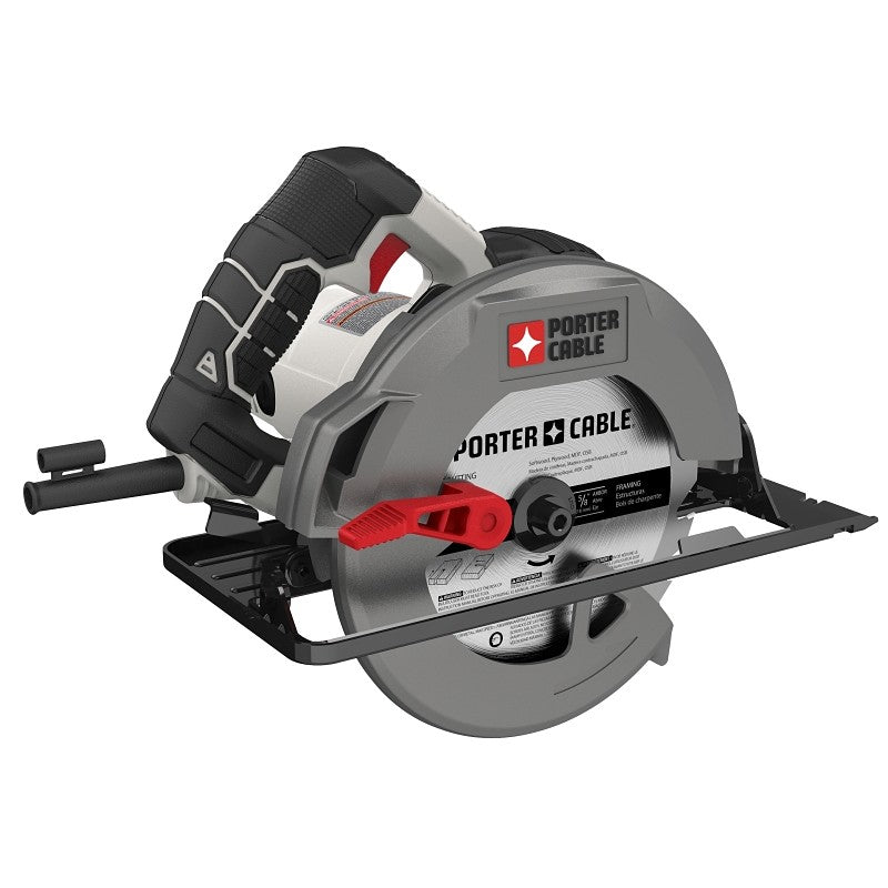 Porter-Cable PCE300 Circular Saw, 15 A, 7-1/4 in Dia Blade, 45 deg Bevel, 5/8 in Arbor