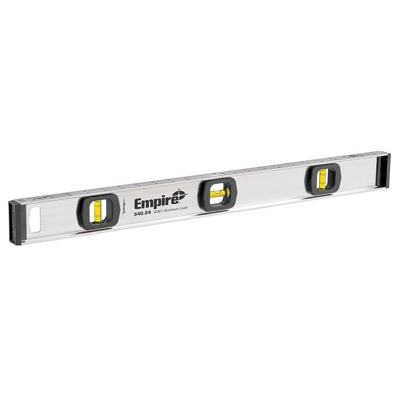 Empire 540-24 I-Beam Level, 24 in L, 3-Vial, Nonmagnetic, Metal