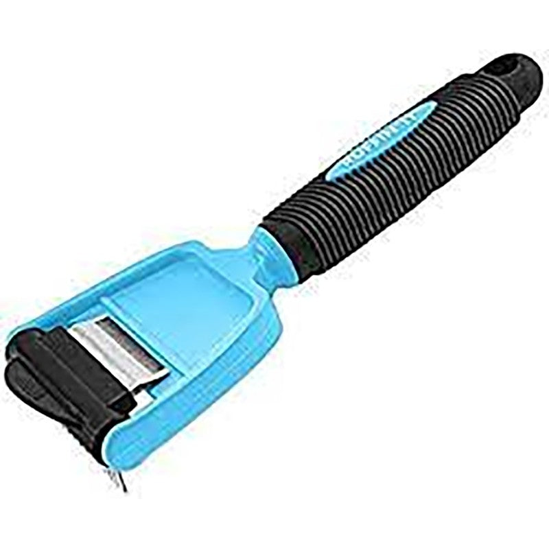 Ruffin'It Fur-B-Gone 19800 2-in-1 Pet Deshedding Tool, Plastic, Cat, Dog
