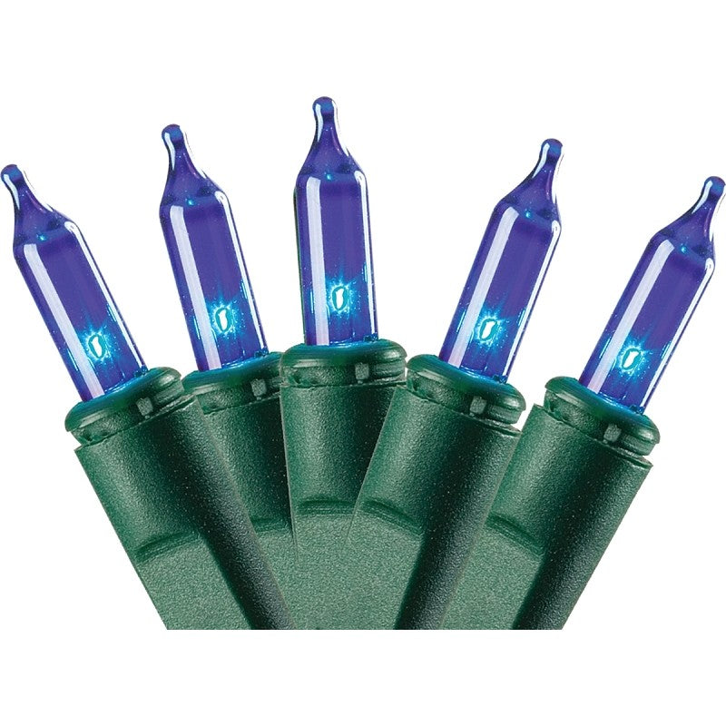 Sylvania V4004-33 Light Set, Christmas, 120 V, 40.8 W, 100-Lamp, Incandescent Lamp, Blue Lamp, 1000 hr Average Life