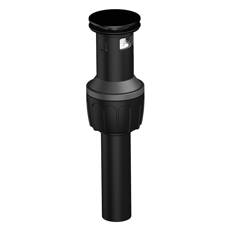 Boston Harbor TOBI22090018BL Drain Push Pop-Up with Overflow, Push Pop-Up, Plastic, Black, Matte Black
