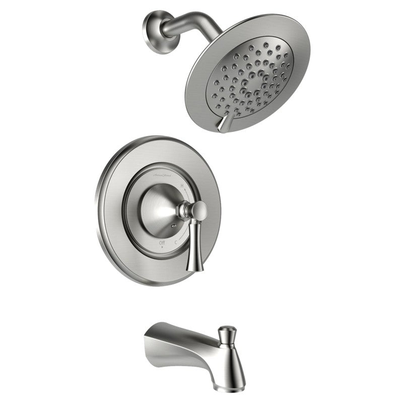American Standard Chancellor 7022502.295 Series Tub and Shower Valve Trim Kit, Brushed Nickel, Multi-Function Showerhead