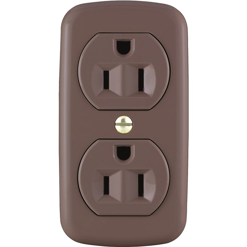 Eaton Wiring Devices Aspire 78B-BOX Electrical Receptacle, 2 -Pole, 15 A, 125 V, Coaxial Jack Wiring