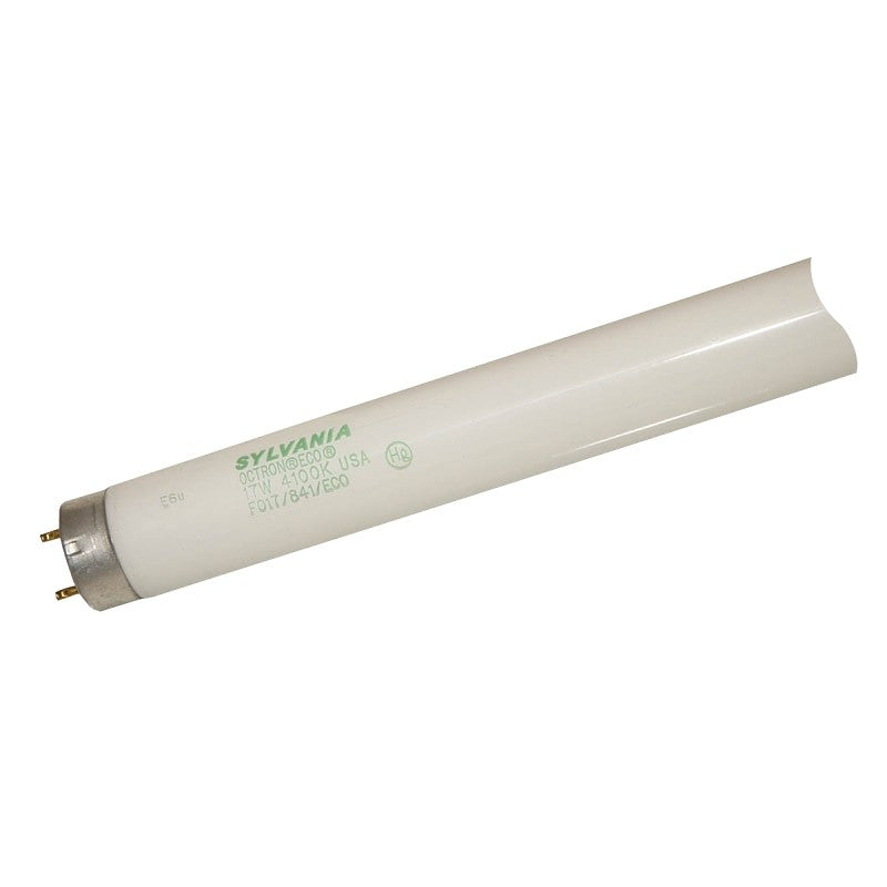 Sylvania 22137 Fluorescent Bulb, 17 W, T8 Lamp, Medium G13 Lamp Base, 1270 Lumens, 4100 K Color Temp, Cool White Light (Pack of 30)