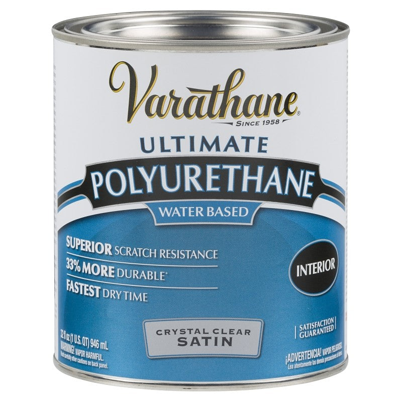 Rust-Oleum 200241H Polyurethane, Liquid, Crystal Clear, 1 qt, Can