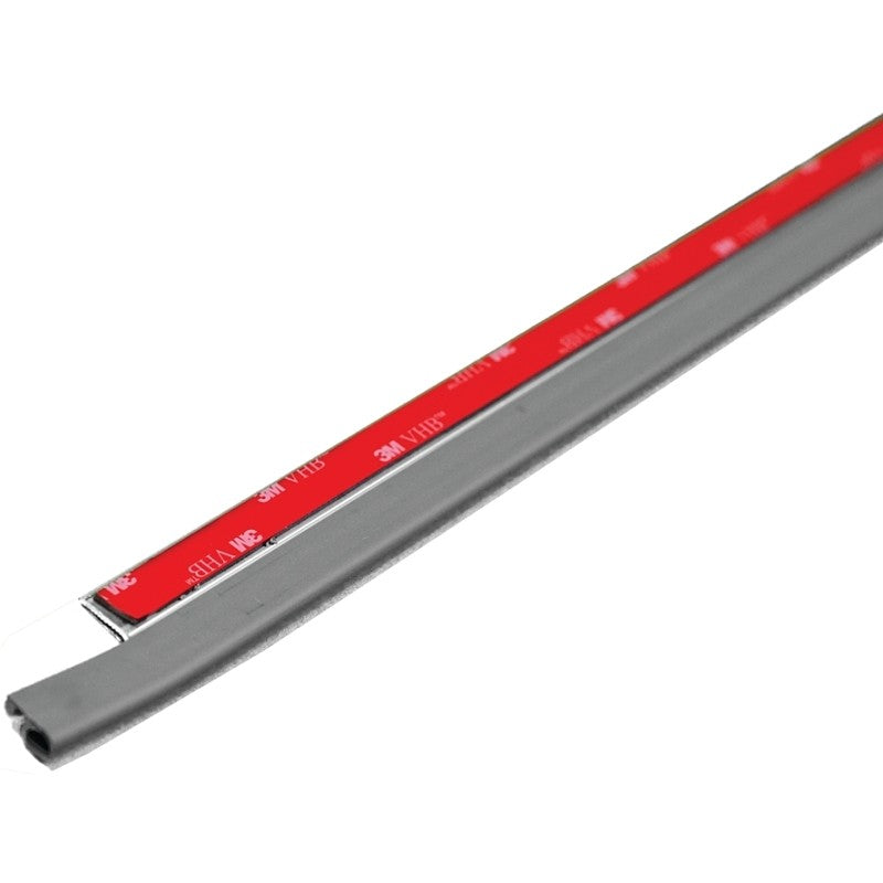 M-D 43303 Weatherstrip, 1 in W, 1 in Thick, 42 in L, Aluminum, Silver