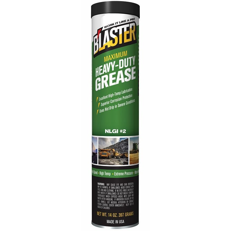 B'laster GR-14C-HDG Heavy-Duty Grease, 14 oz, Cartridge, Amber