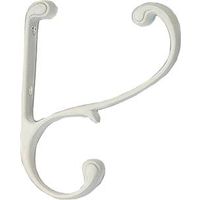 Ornamental Scroll Coat and Hat Hook White