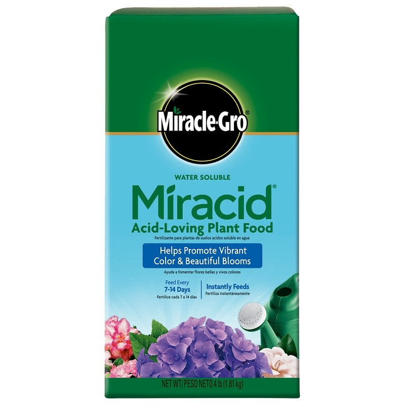 Miracle-Gro Miracid 1850011 Acid Loving Plant Food, 4 lb Box, Solid, 30-10-10 N-P-K Ratio