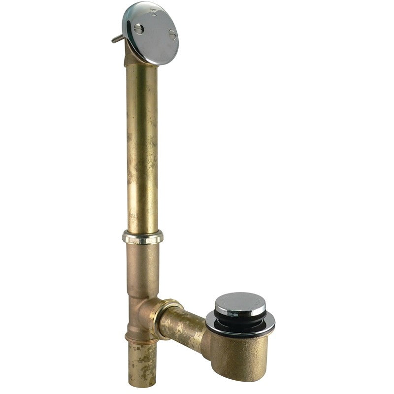 Keeney 612RB Bath Drain Assembly, Brass, Chrome