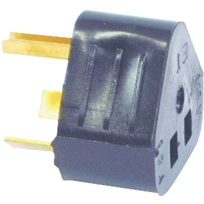 US Hardware RV-320C Adapter, 15 A Female/30 A Male, 125 V, Female, Male