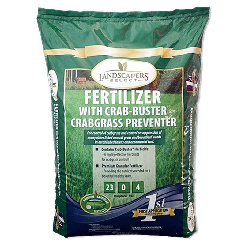 Landscapers Select 902726 Crabgrass Killer Fertilizer, Granular, 23-0-4 N-P-K Ratio