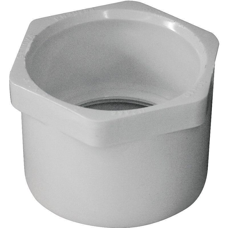 IPEX 435656 Reducing Bushing, 1-1/2 x 1-1/4 in, Spigot x Socket, White, SCH 40 Schedule, 150 psi Pressure