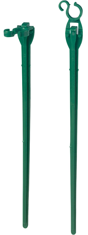Adams 9105-99-1640 Light Stake, 10 in L, Christmas, Polypropylene, Dark Green (Pack of 12)