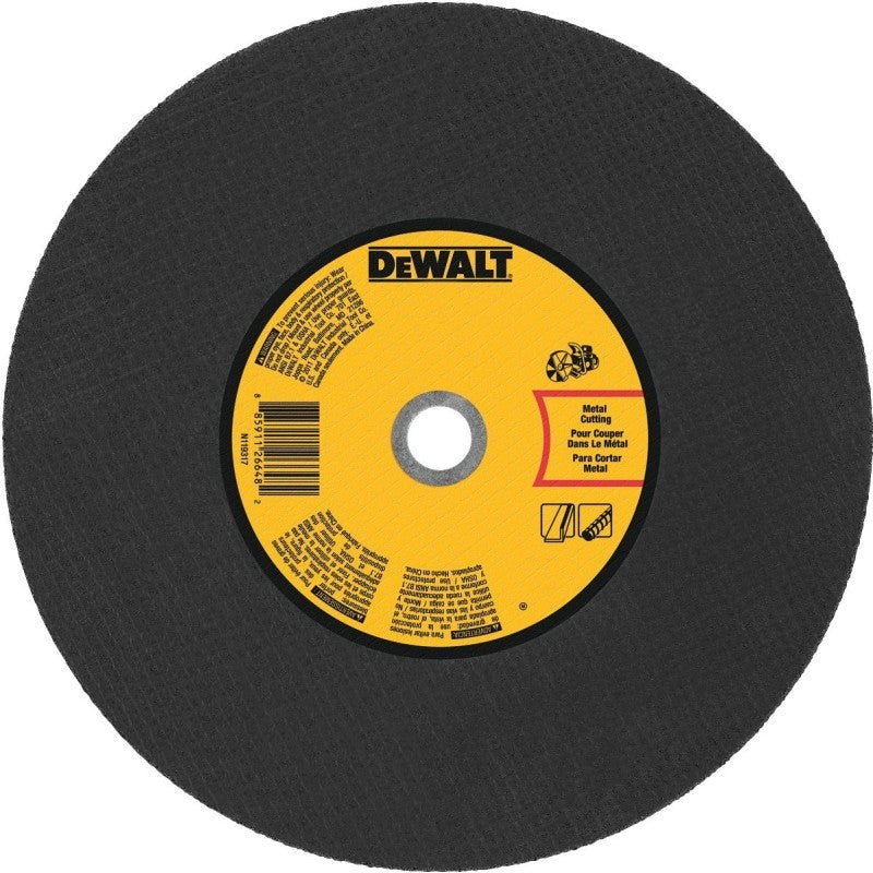 DEWALT DWA8031 Cutting Wheel, 14 in Dia, 1/8 in Thick, 20 mm Arbor, Aluminum Oxide Abrasive, Coarse