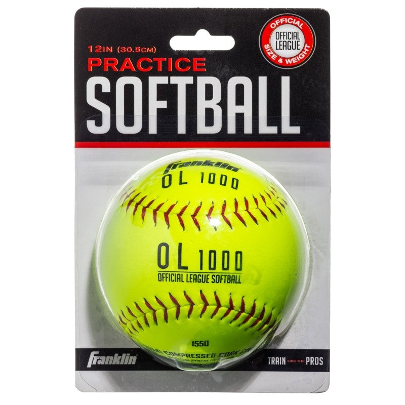 Franklin Sports OL 1000 Series 10981 Soft Ball, 12 in Dia, Synthetic