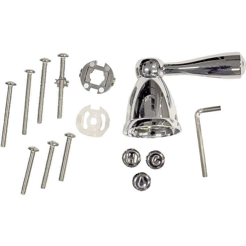 Danco 10423 Faucet Handle, Decorative, Lever, Specifications: 1.73 in OD, Zinc, Chrome Plated