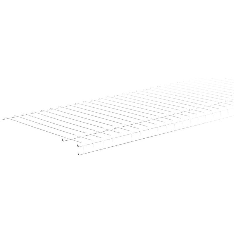 ClosetMaid SuperSlide 4714 Wire Shelf, 40 lb, 1-Level, 12 in L, 48 in W, Steel, White (Pack of 6)