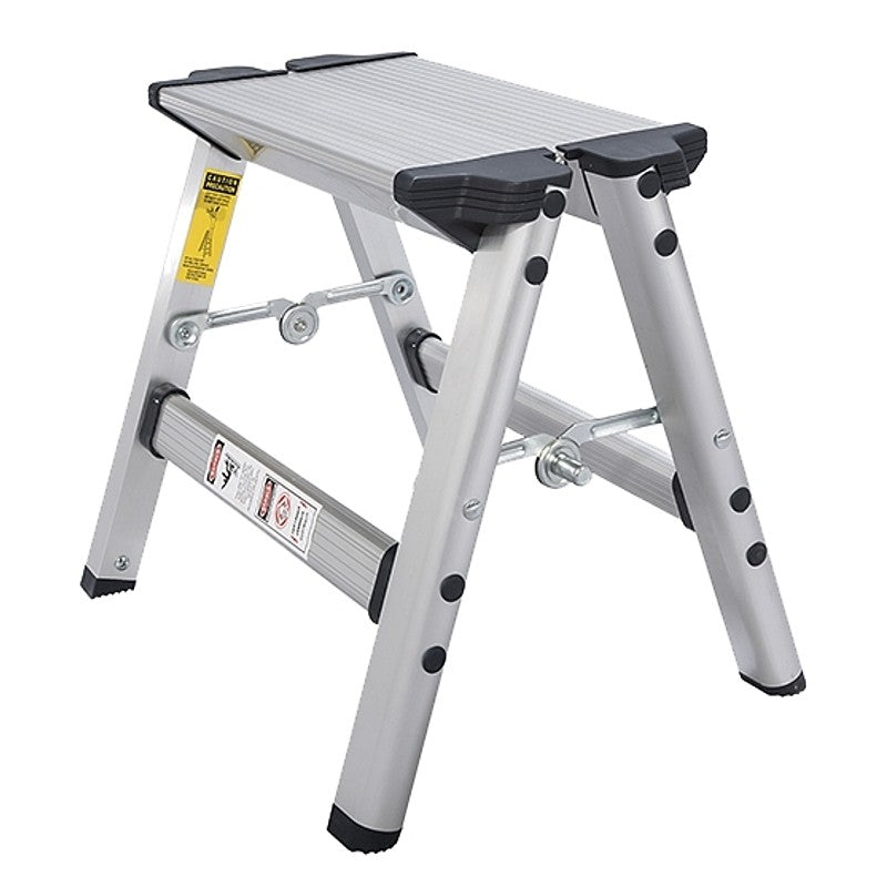 Xtend+Climb Home FT1 Series TNA-1 Step Stool, 12 to 13 in H, 1-Step, 225 lb, Aluminum