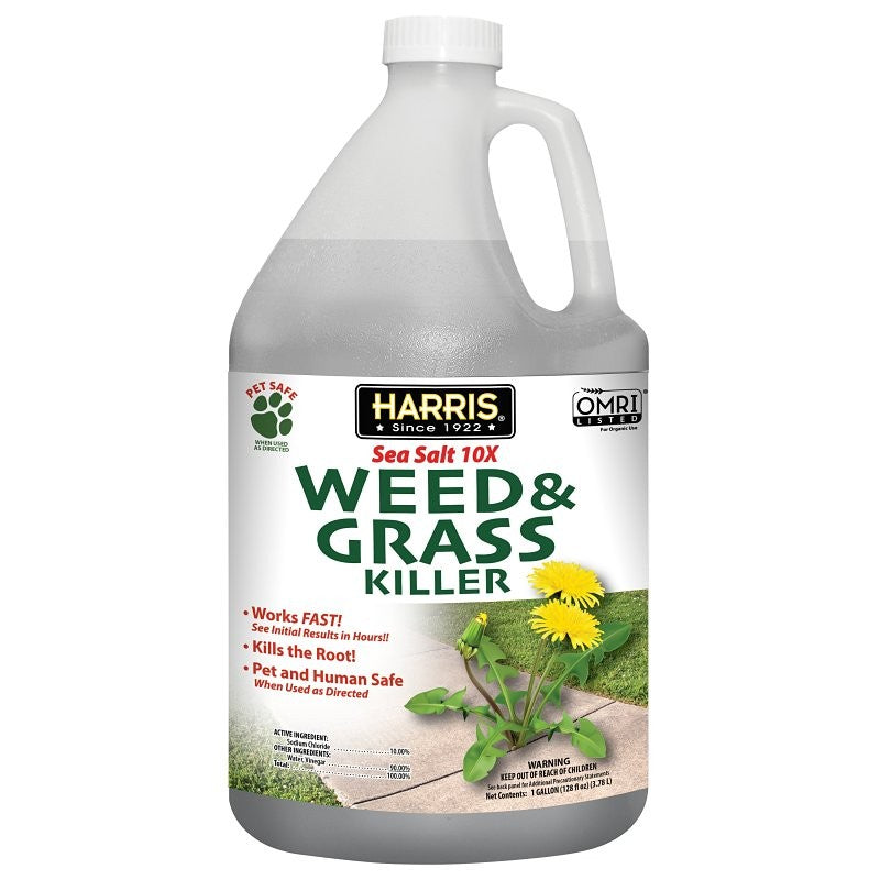 Harris CALSEAWEED-128 Weed and Grass Killer, Liquid, Clear, 128 oz