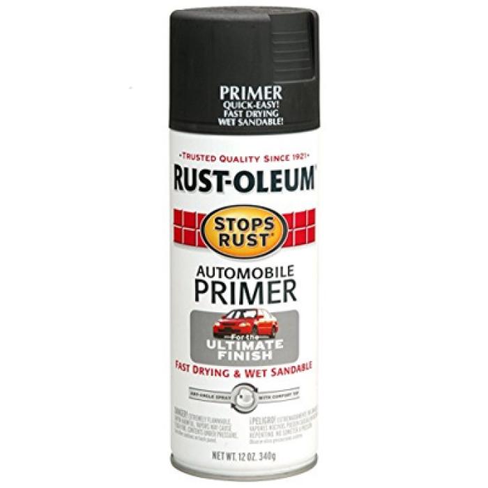Rust-Oleum 2089830 Automotive Spray Primer, Dark Gray, 12 oz, Can