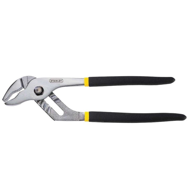 STANLEY 84-109 Joint Plier, 8 in OAL, 1 in Jaw Opening, Black Handle, Cushion-Grip Handle