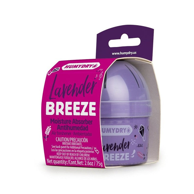 Humydry USA44127C12 Mini Moisture Absorber and Air Freshener, 2.6 oz, Lavender, White, 100 sq-ft Coverage Area