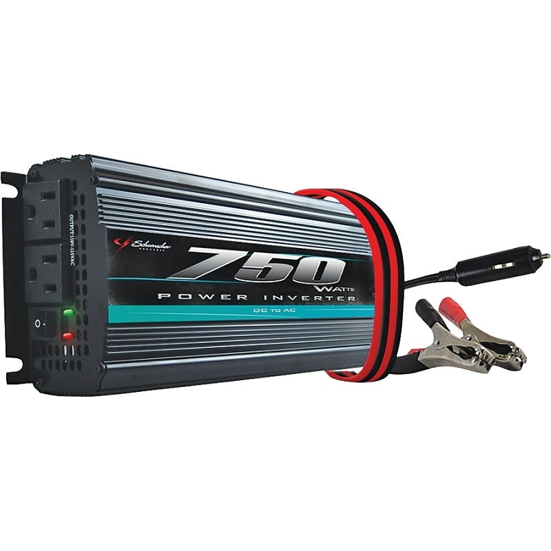 Schumacher PI-750 Power Inverter, 10/15 VDC Input, 110/128 V Output