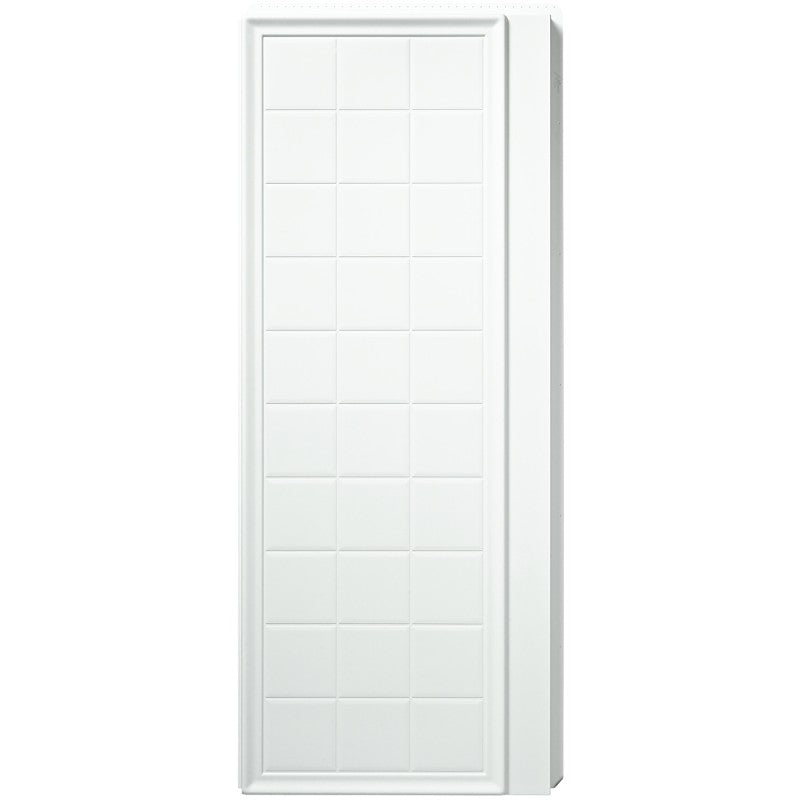 Sterling Ensemble 72105100-0 Shower End Wall Set, 72-1/2 in L, 34 in W, Vikrell, High-Gloss, Alcove Installation, White