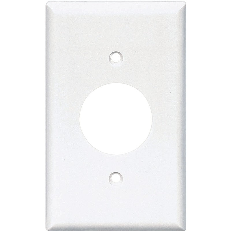 Eaton Wiring Devices 2131W-BOX Single Receptacle Wallplate, 4-1/2 in L, 2-3/4 in W, 1 -Gang, Thermoset, White