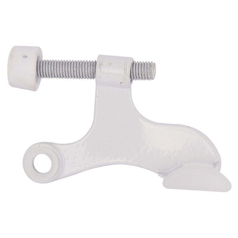 ProSource H20-B040W-PS Deluxe Hinge Pin Door Stop, 2-5/8 in Projection, Die-Cast Zinc & Plastic, White