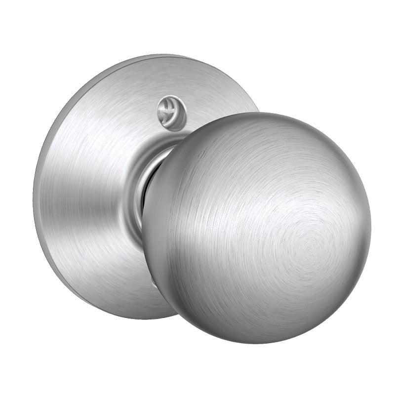 Schlage F170NVORB626 Dummy Knob, Knob Handle, Round Design, Satin Chrome, Residential, Metal