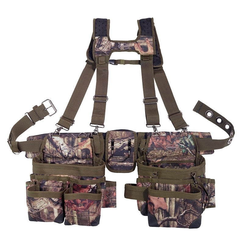 Bucket Boss 85035 Suspension Rig, 52 in Waist, Fabric, Mossy Oak, 28-Pocket
