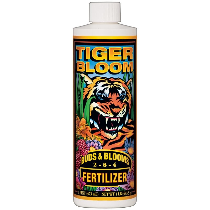 Tiger Bloom FX793226 Plant Food, 1 pt, Bottle, Liquid, 2-8-4 N-P-K Ratio