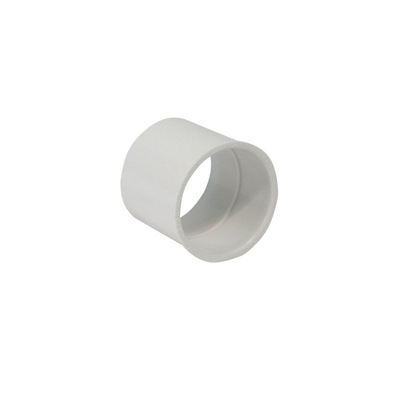 IPEX 414213BC Sewer Coupling, 3 in, S&D Hub x Sch. 40 Bushing, PVC, White